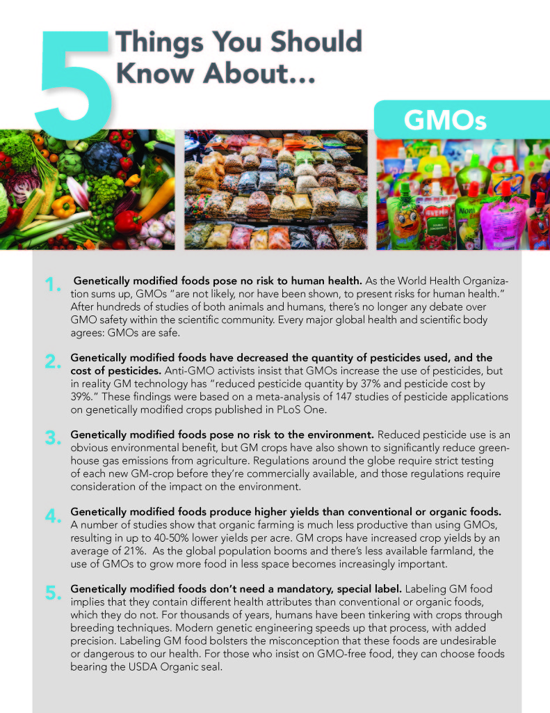 The Center for Accountability in Science | 5 Things to Know about GMOs